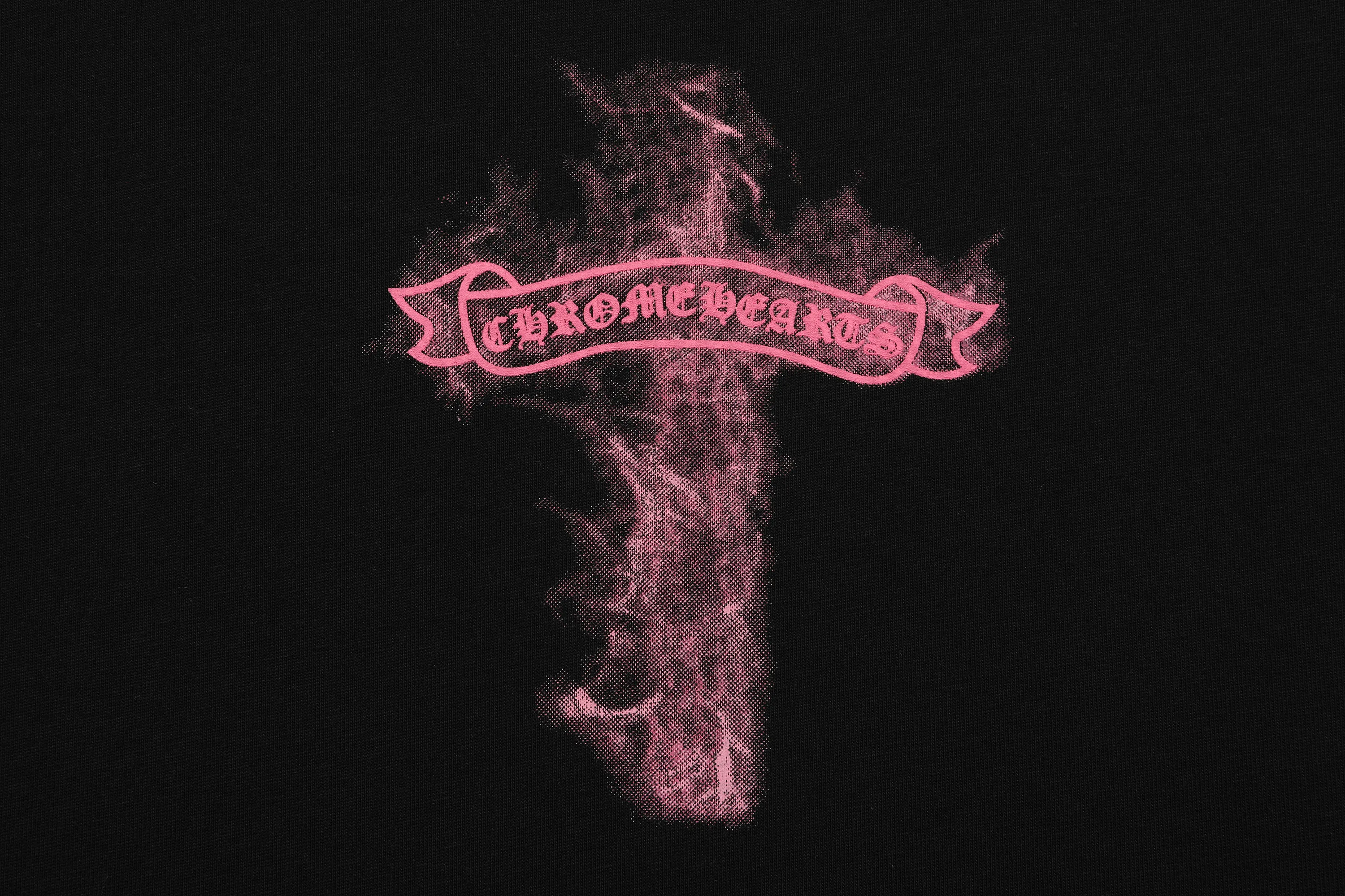 Pink Flame Cross Graphic T-Shirt D5515852 — view 9