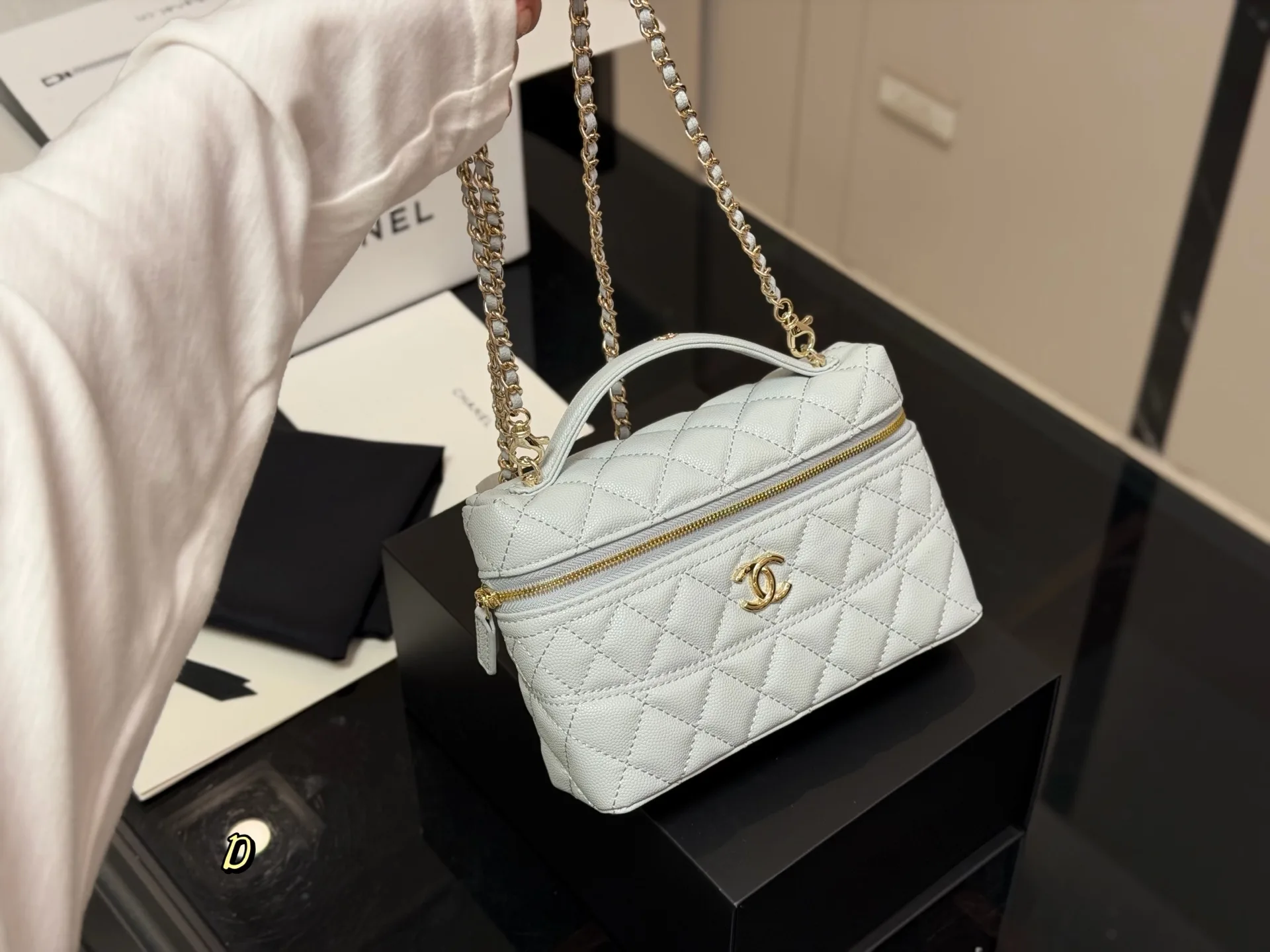 Quilted Top-Handle Vanity Bag D27017948 — view 2