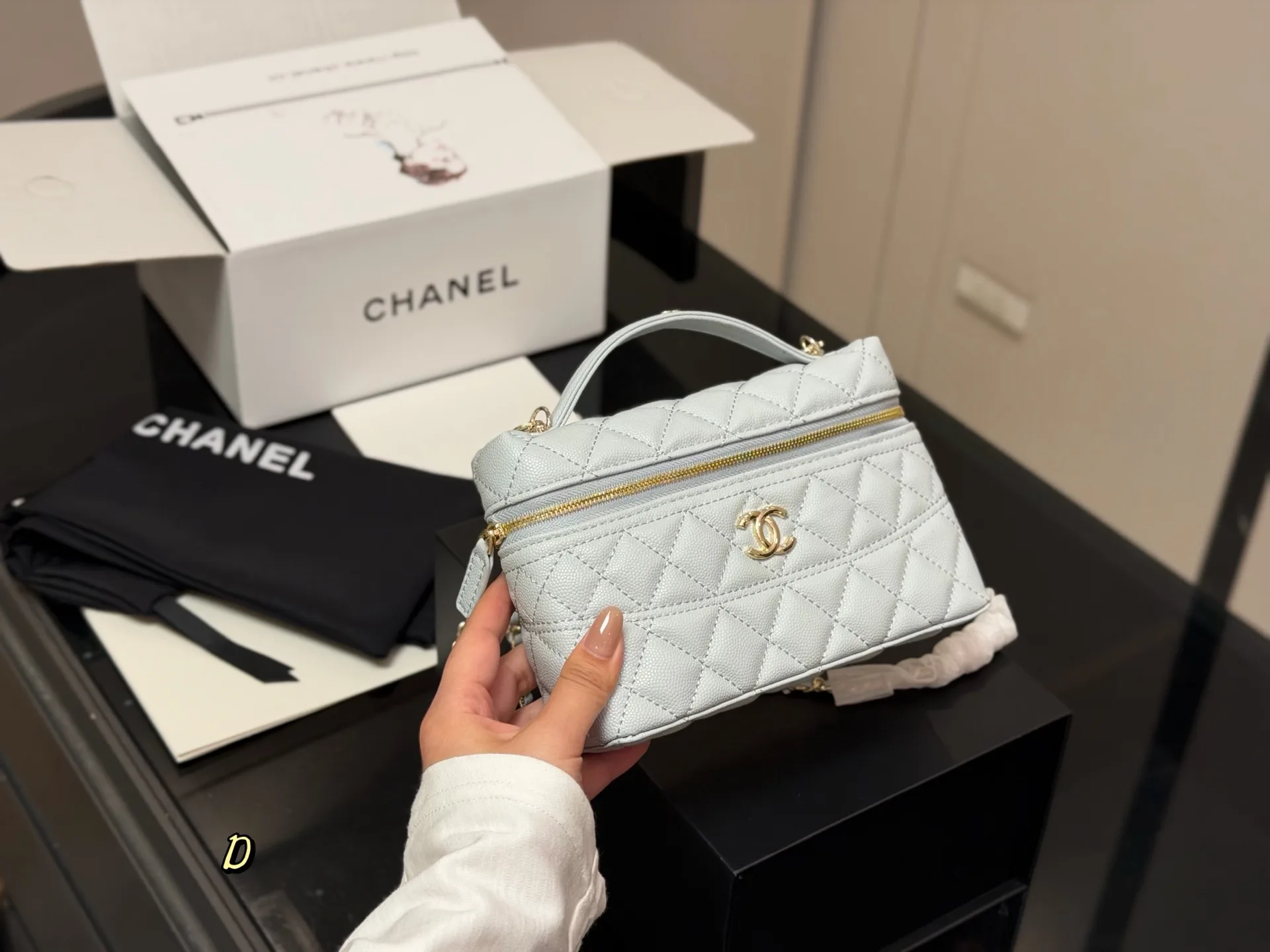 Quilted Top-Handle Vanity Bag D27017948 — view 5