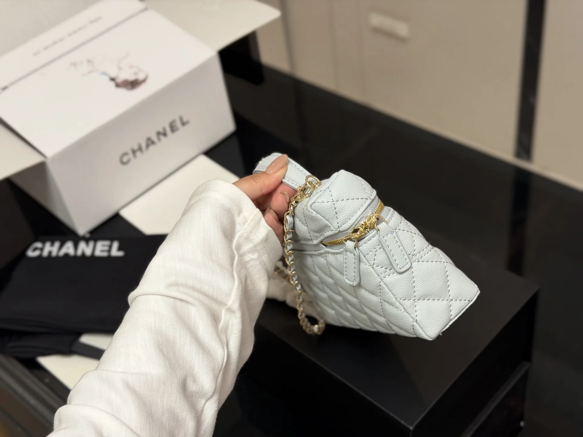 Quilted Top-Handle Vanity Bag D27017948 — view 6