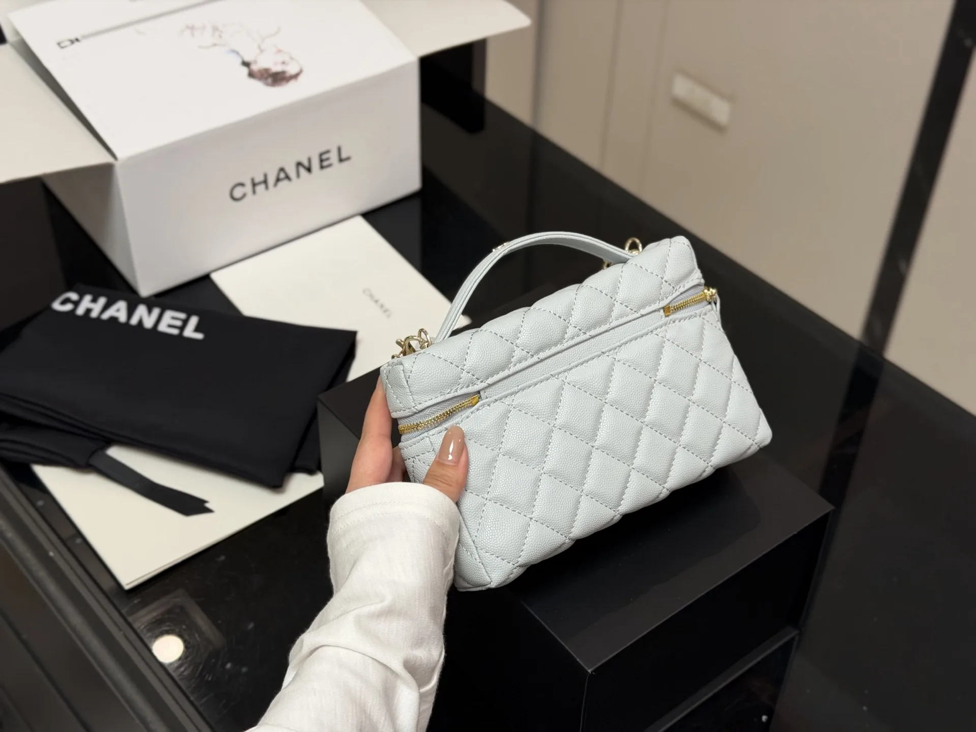Quilted Top-Handle Vanity Bag D27017948 — view 7