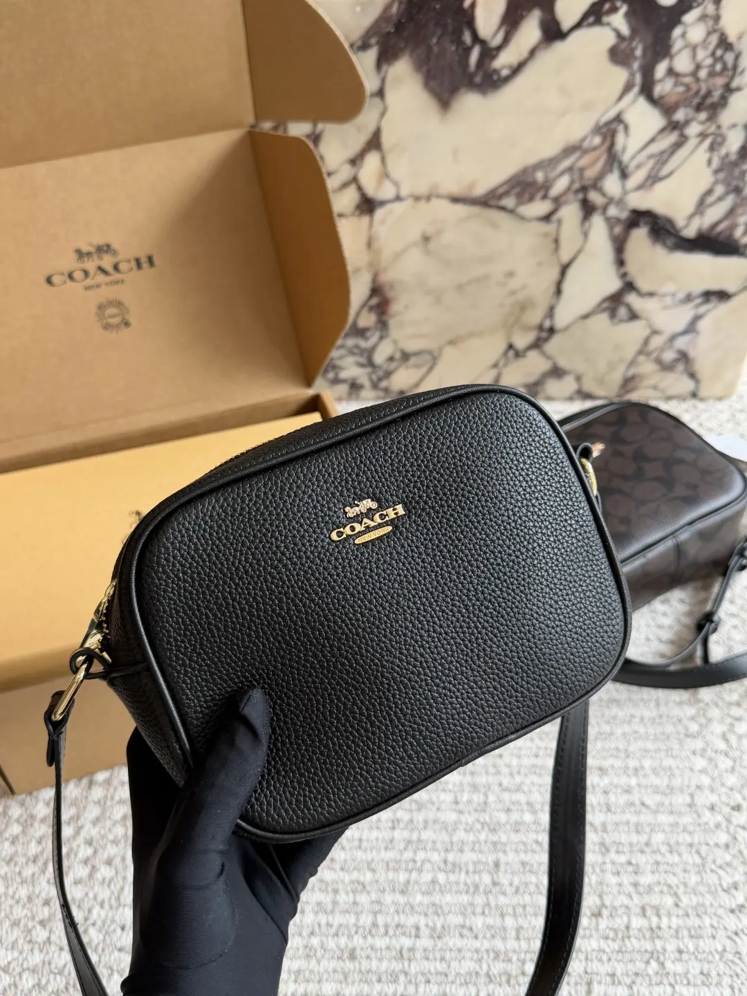 Signature Coated Canvas Camera Bag D27517857 — view 3