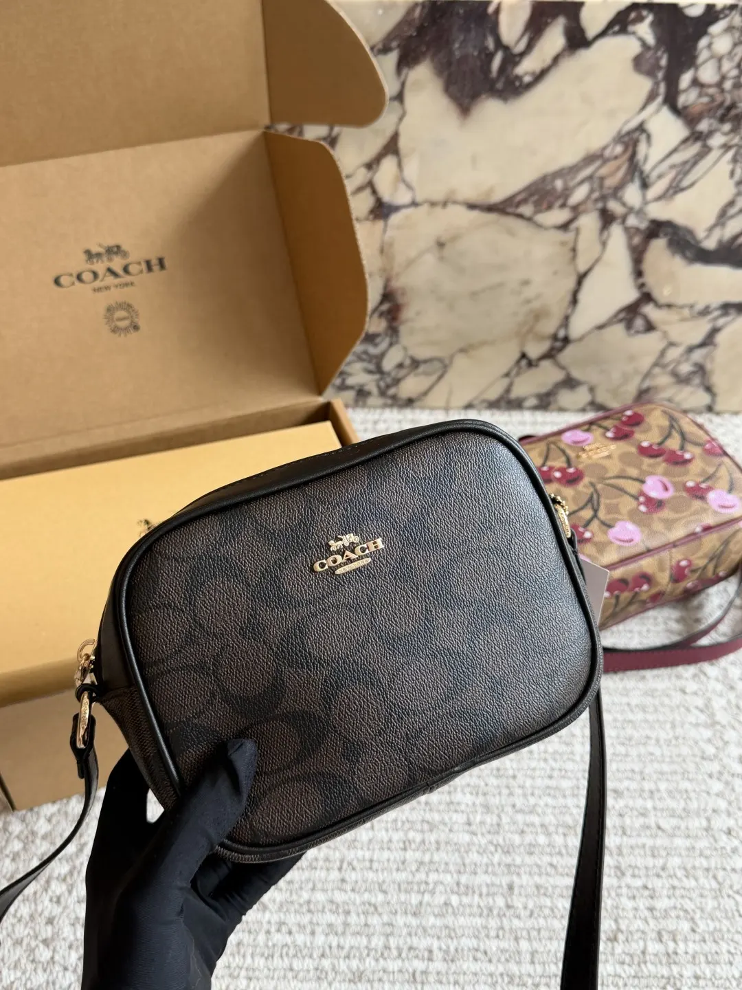 Signature Coated Canvas Camera Bag D27517857 — view 5