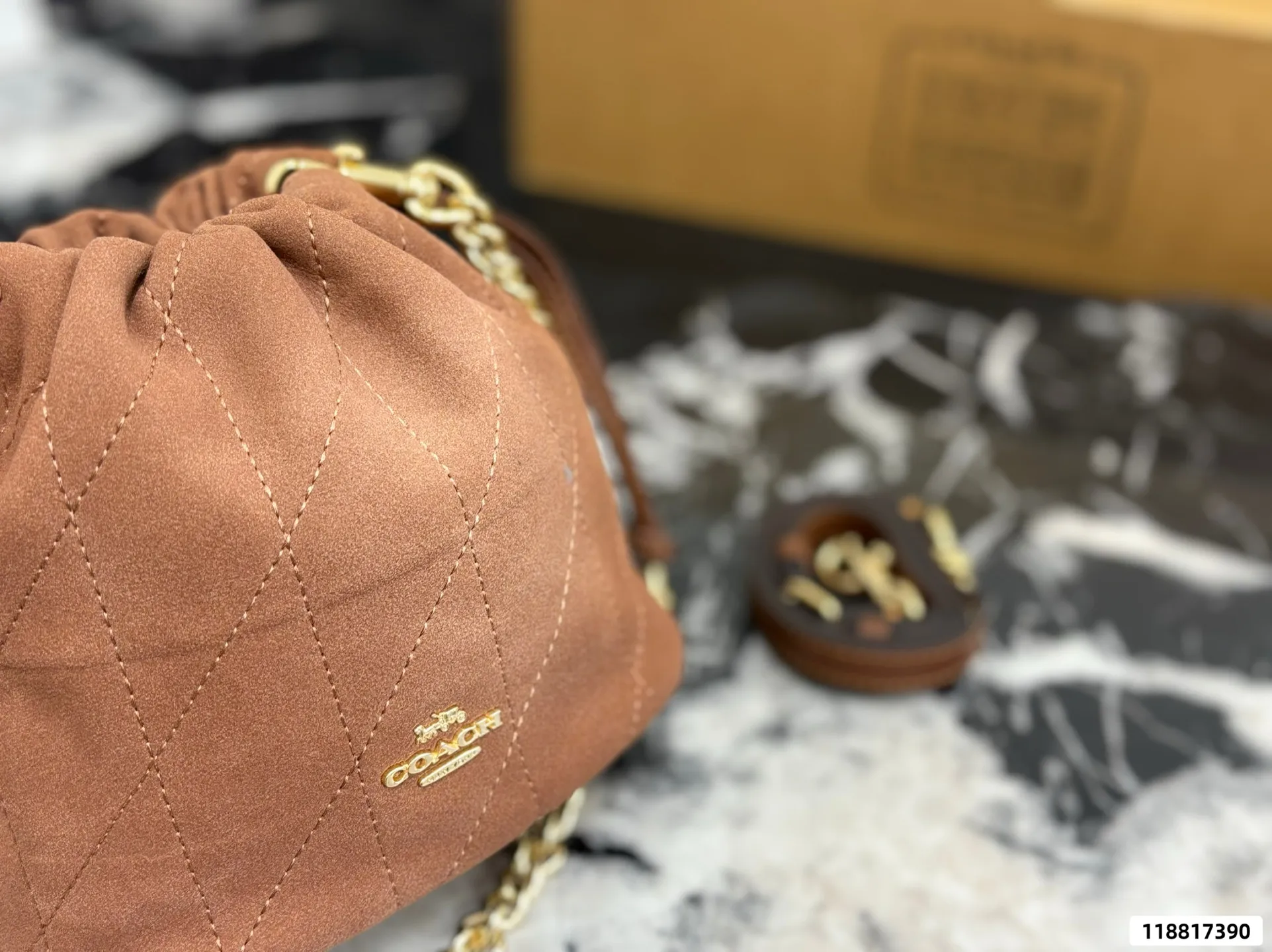 Coach Faye Mini Drawstring Bucket Bag D27518121 — view 2