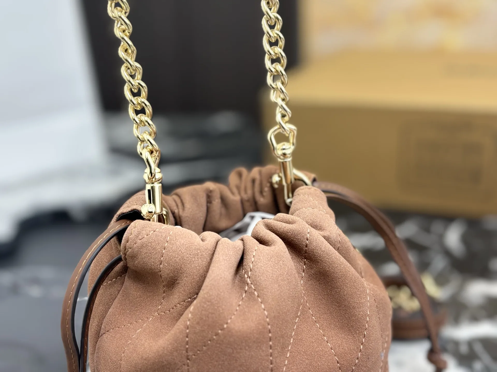 Coach Faye Mini Drawstring Bucket Bag D27518121 — view 4