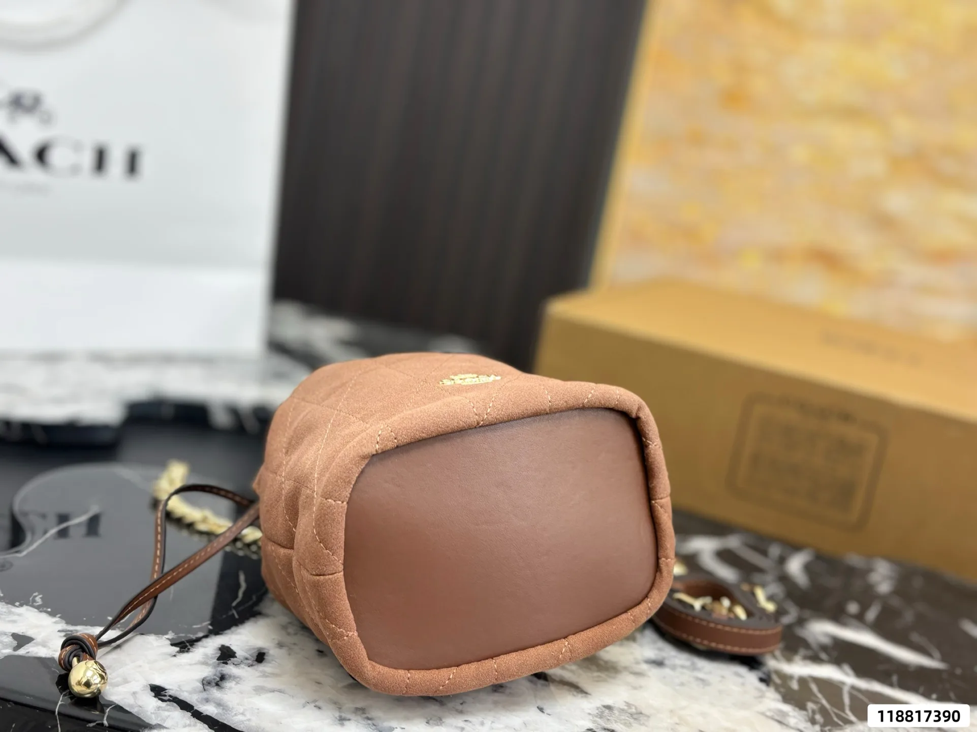 Coach Faye Mini Drawstring Bucket Bag D27518121 — view 6