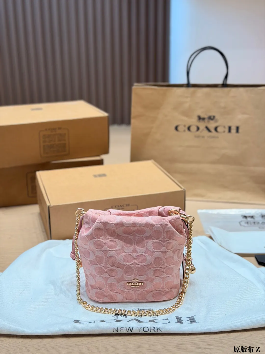 Faye Mini Drawstring Bucket Bag D27518120 — view 3