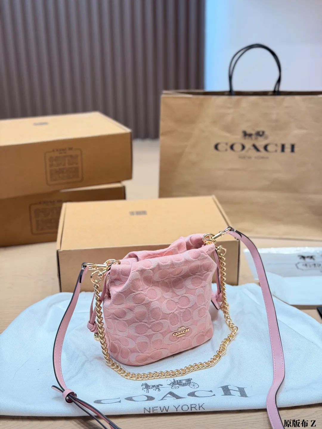 Faye Mini Drawstring Bucket Bag D27518120 — view 4
