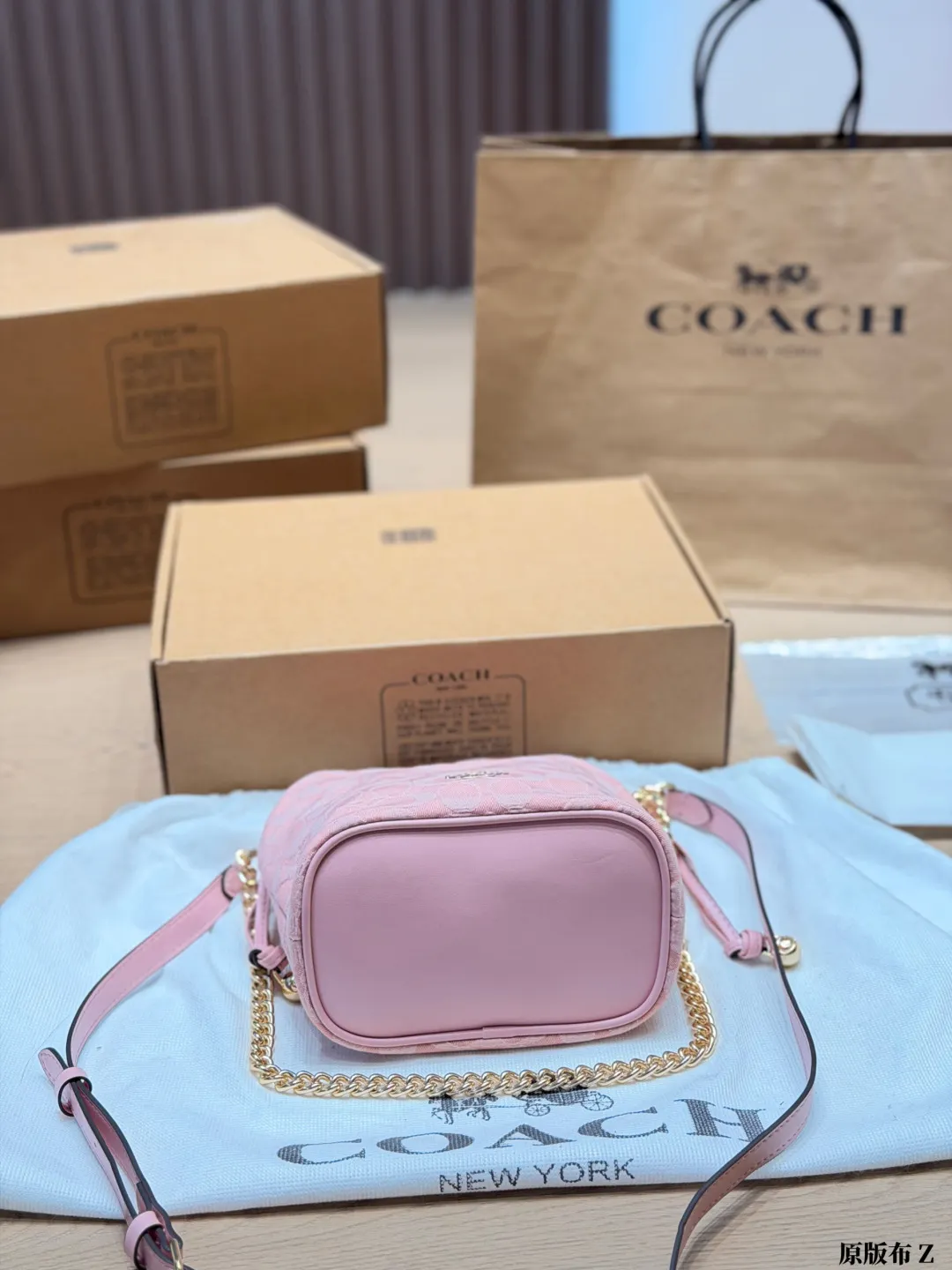 Faye Mini Drawstring Bucket Bag D27518120 — view 5