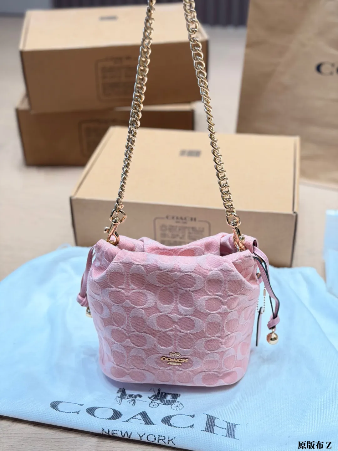 Faye Mini Drawstring Bucket Bag D27518120 — view 7