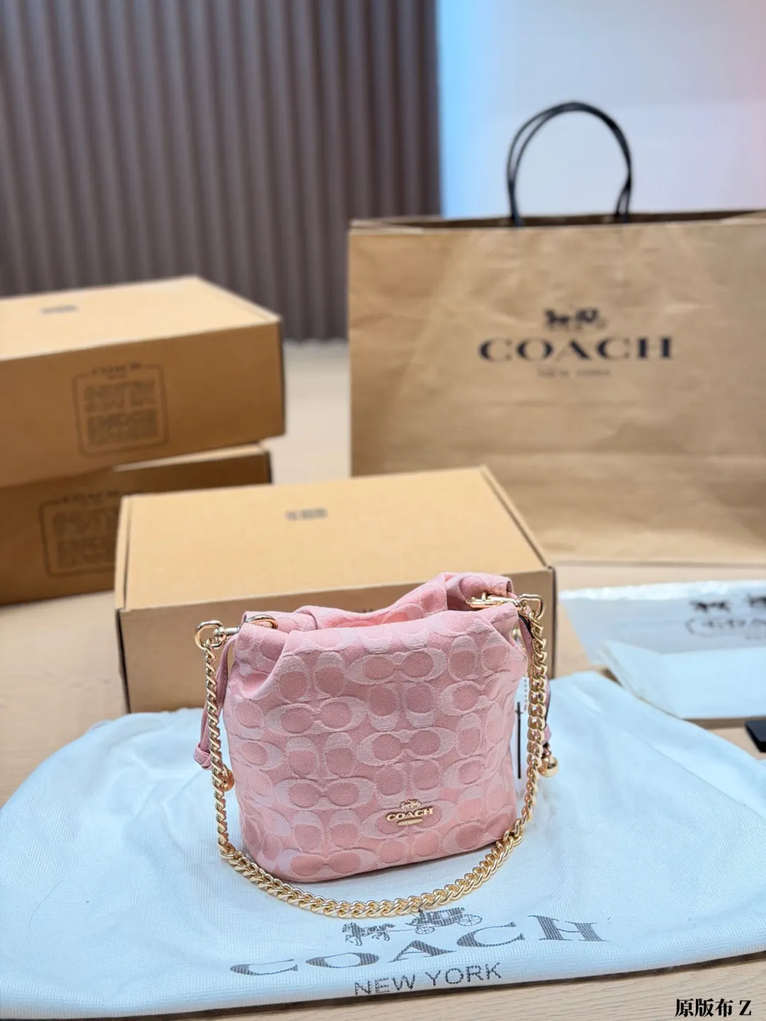 Faye Mini Drawstring Bucket Bag D27518120 — view 8