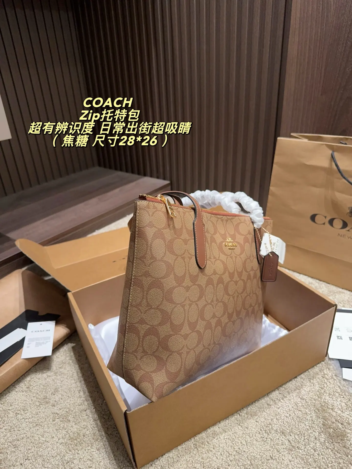 Zip-Top Monogram Coated Canvas Tote Bag D29017918 — view 13