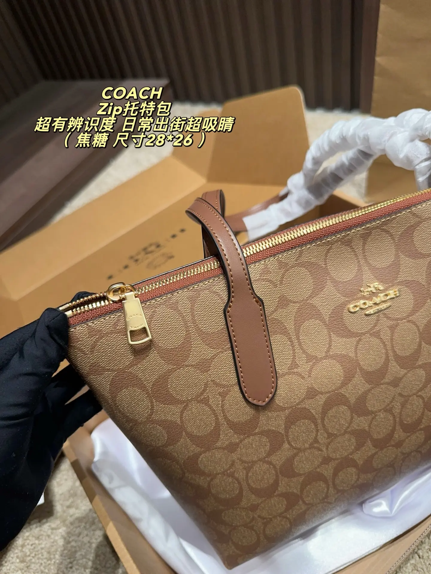 Zip-Top Monogram Coated Canvas Tote Bag D29017918 — view 14
