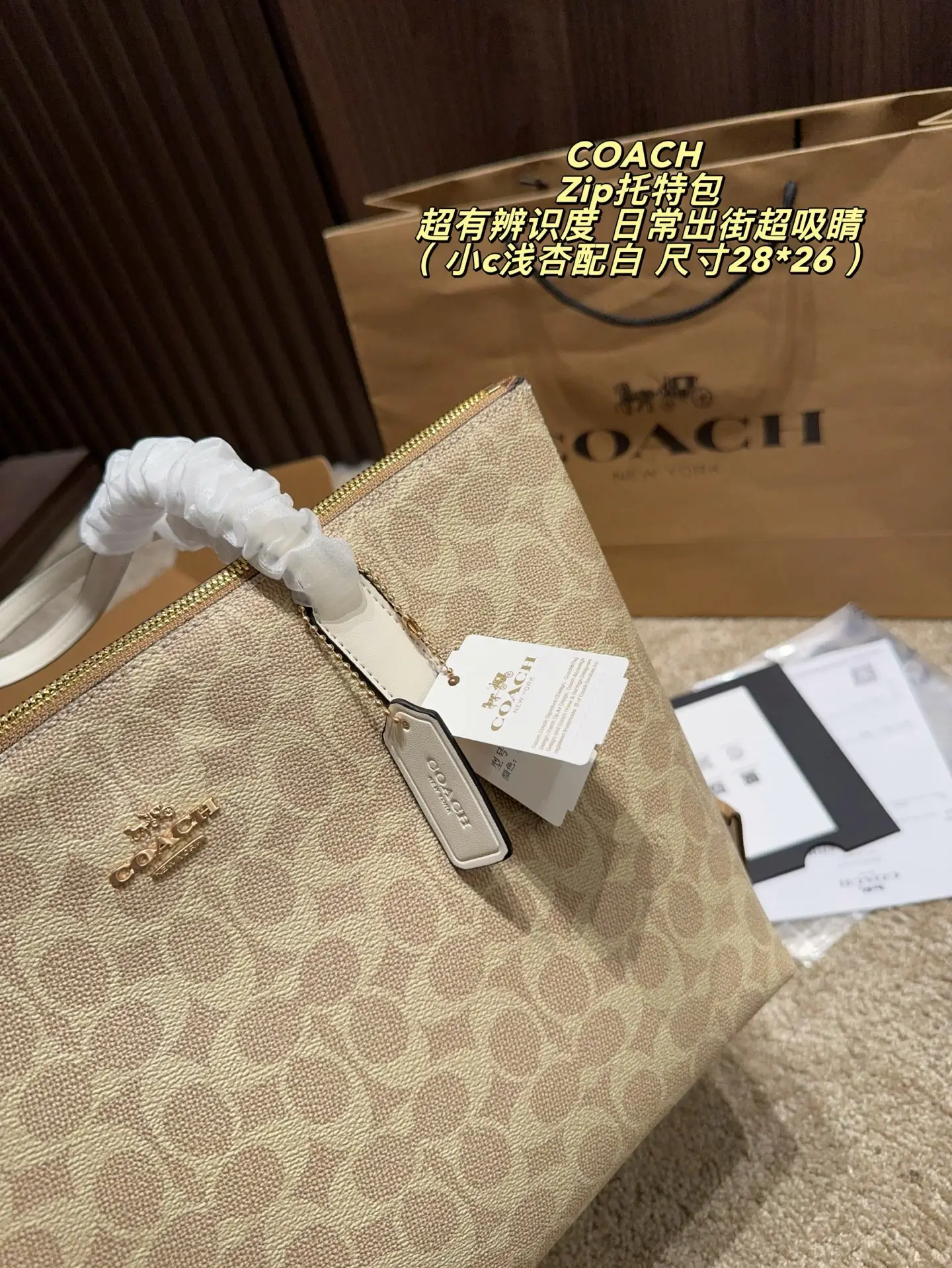 Zip-Top Monogram Coated Canvas Tote Bag D29017918 — view 3