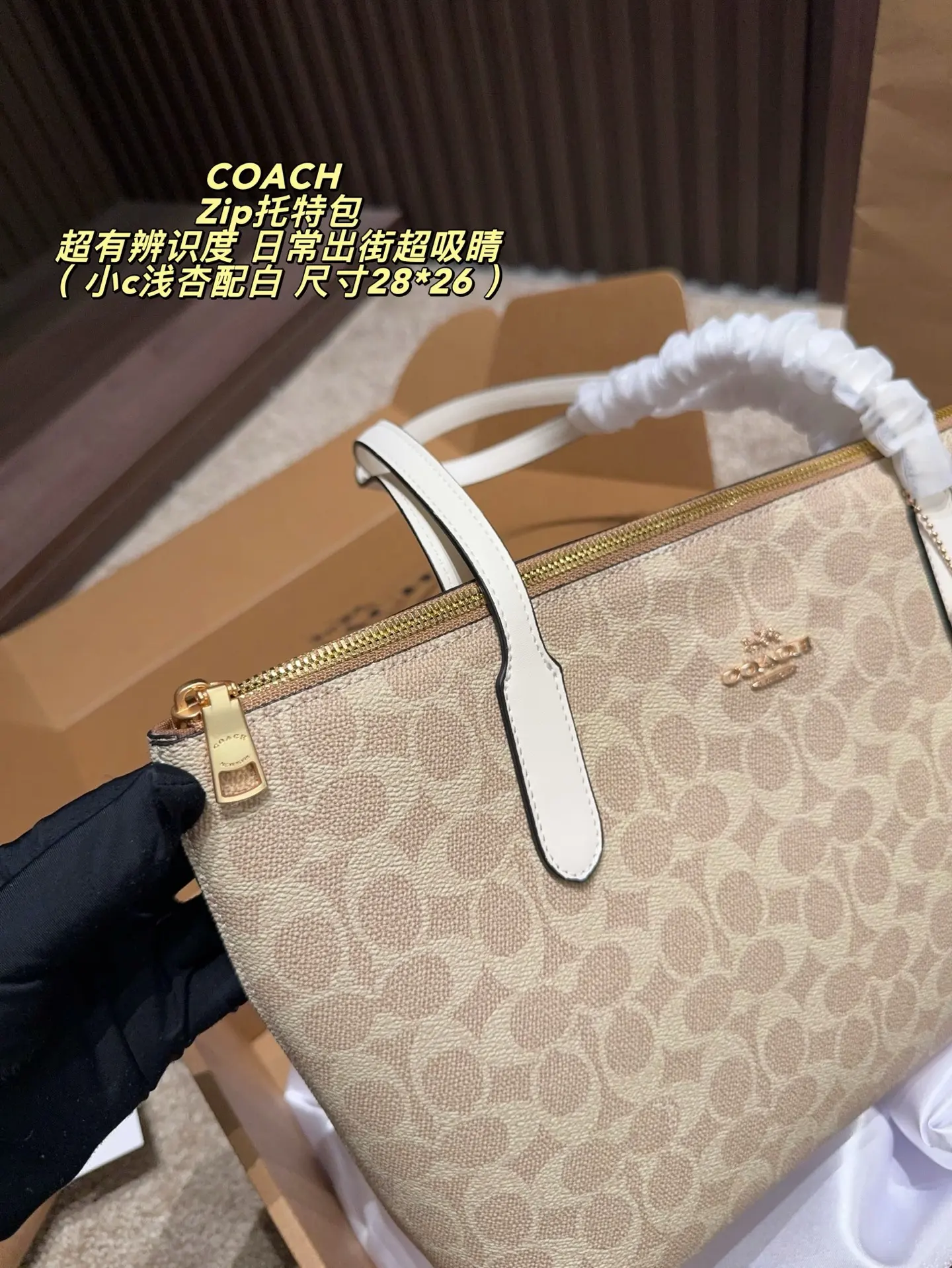 Zip-Top Monogram Coated Canvas Tote Bag D29017918 — view 8