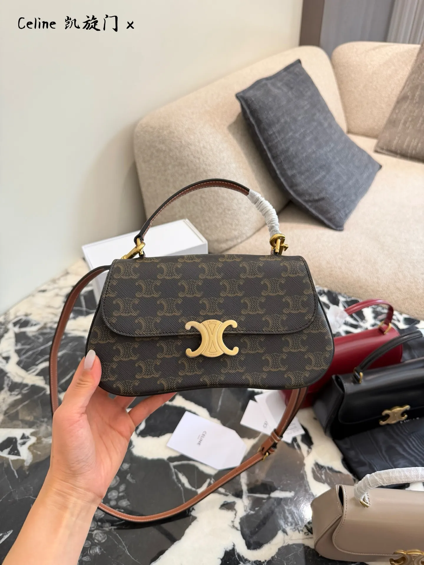 Teen Lola Triomphe Monogram Top-Handle Bag D30017821