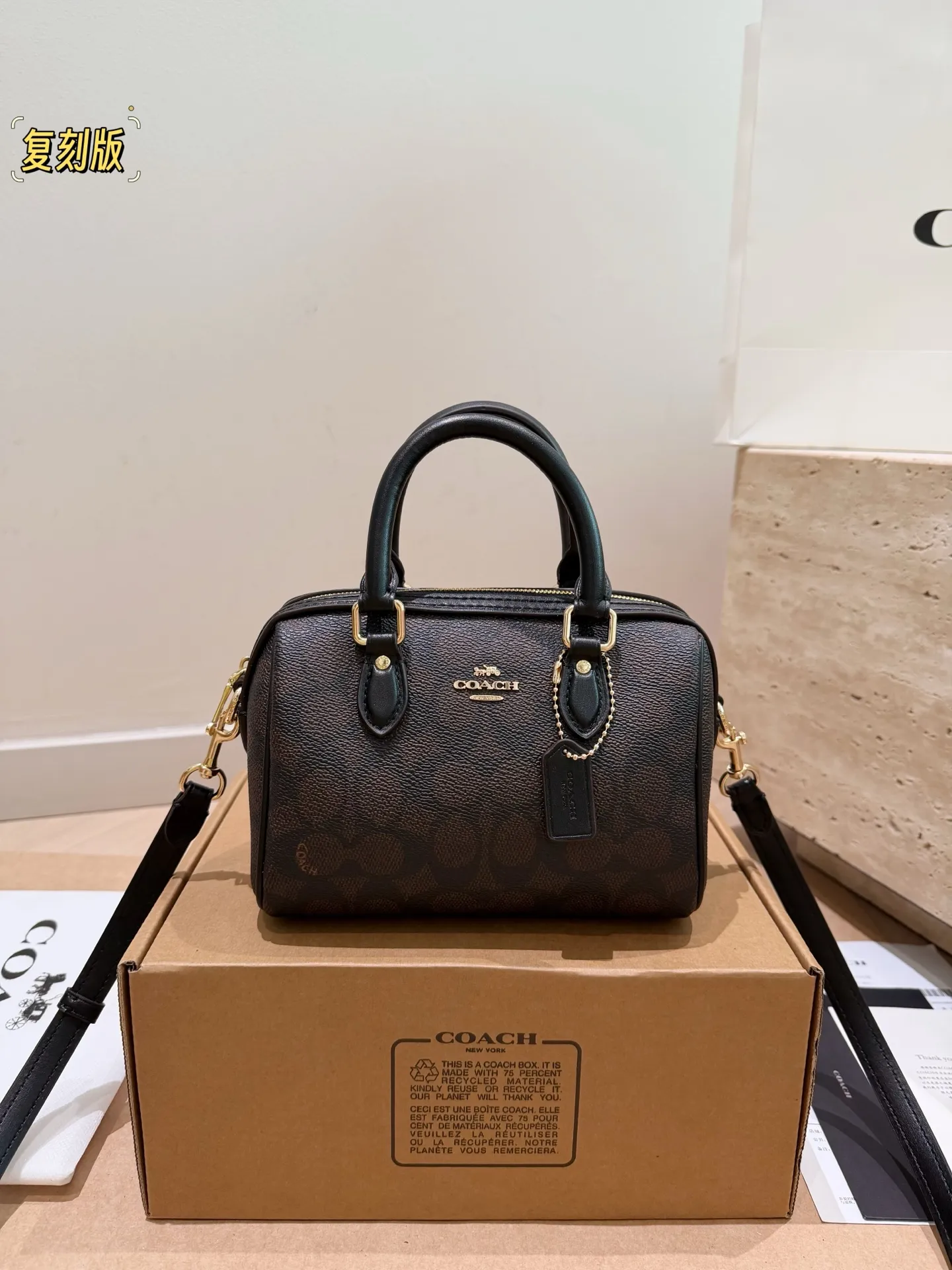 Coach Rowan Mini Boston Bag D30017943