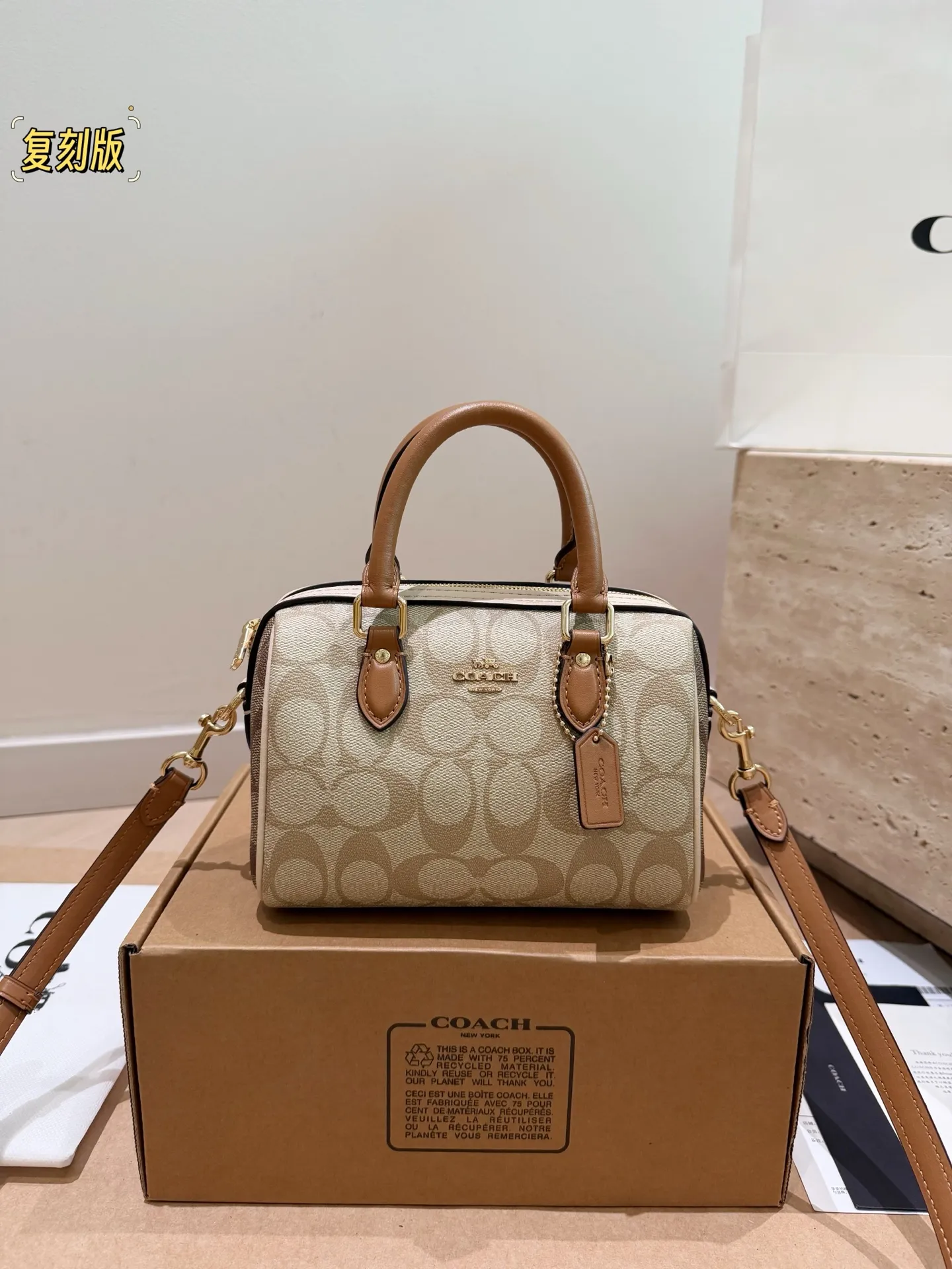 Coach Rowan Mini Boston Bag D30017943 — view 2
