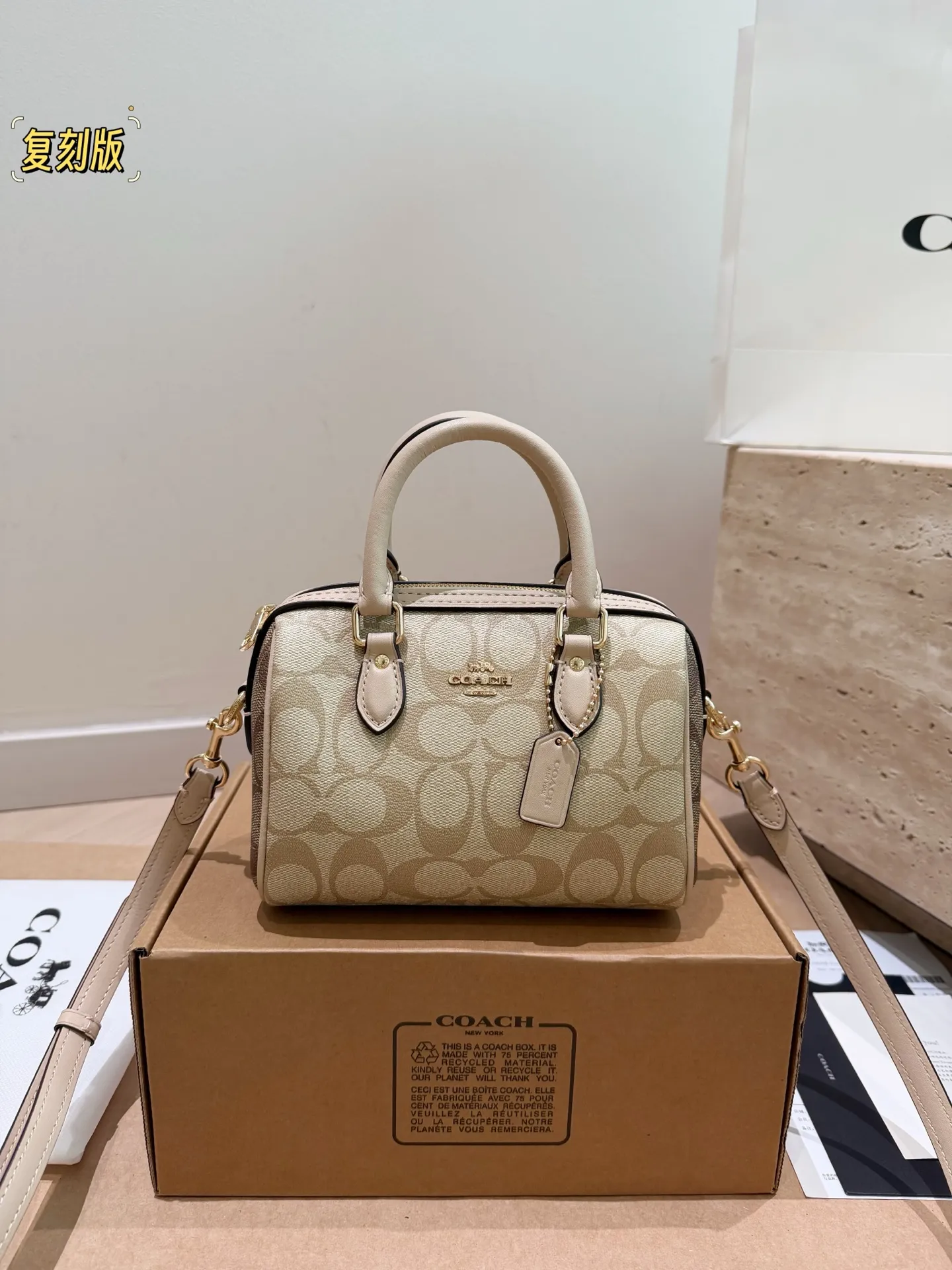 Coach Rowan Mini Boston Bag D30017943 — view 3