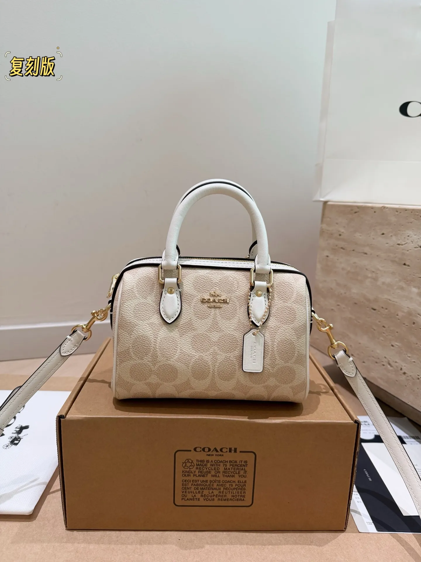 Coach Rowan Mini Boston Bag D30017943 — view 5