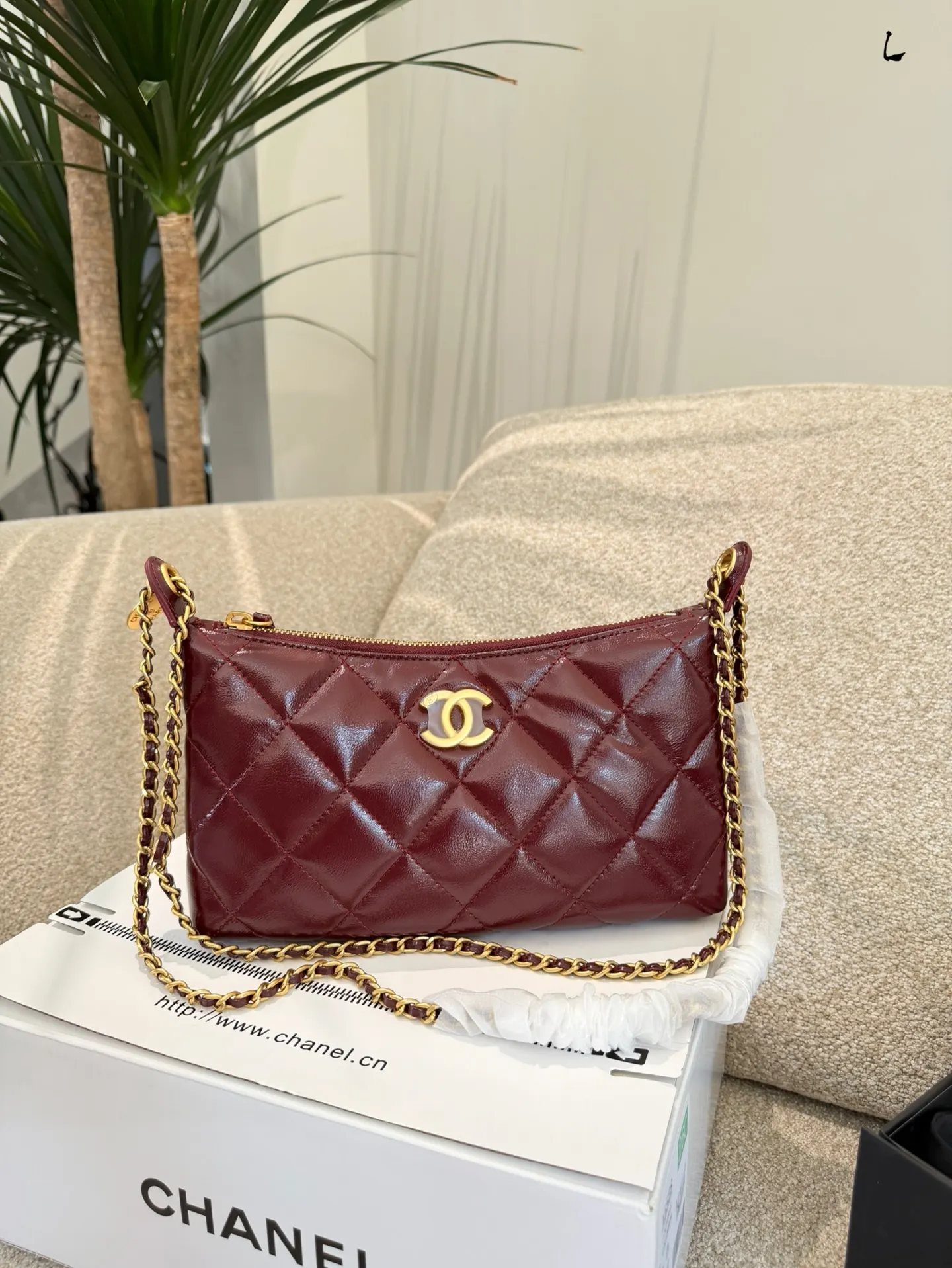 Quilted Lambskin Hobo Bag D30018300 — view 4