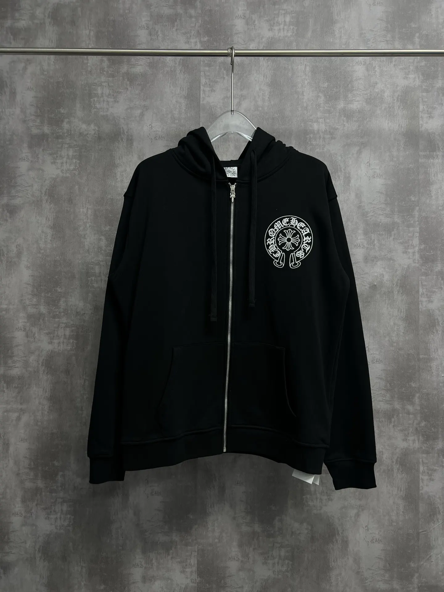 Logo Embroidery Zip-Up Hoodie D23522745