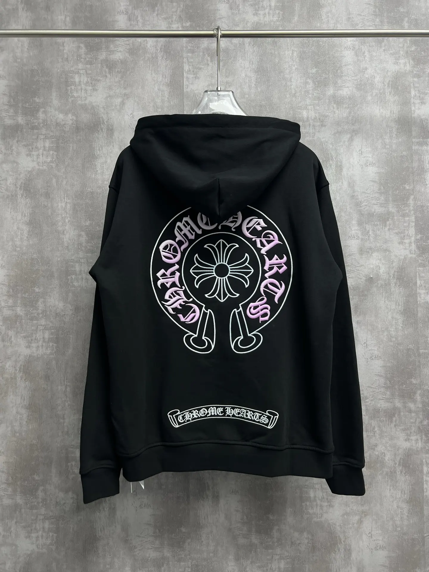 Logo Embroidery Zip-Up Hoodie D23522745 — view 3
