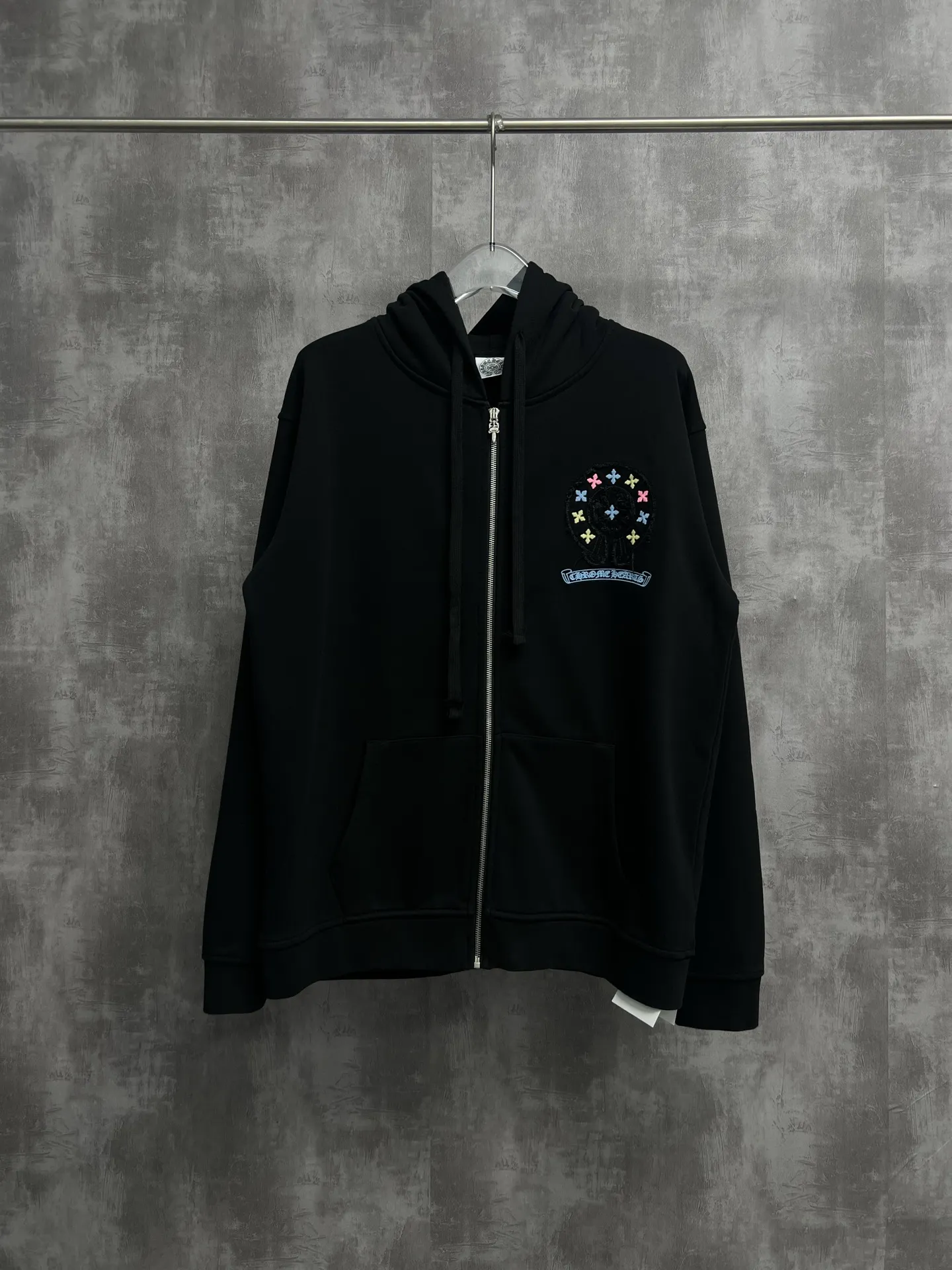 Chrome Hearts Multi-Color Cross Zip-Up Hoodie D23022747