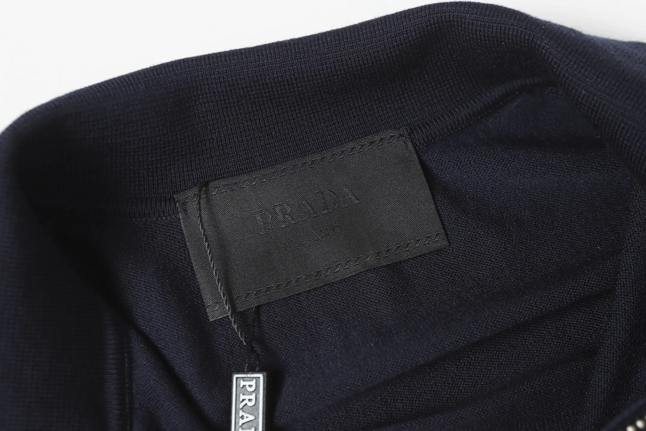 Logo-Embroidered Cashmere-Blend Knit Polo Shirt D10014126 — view 6