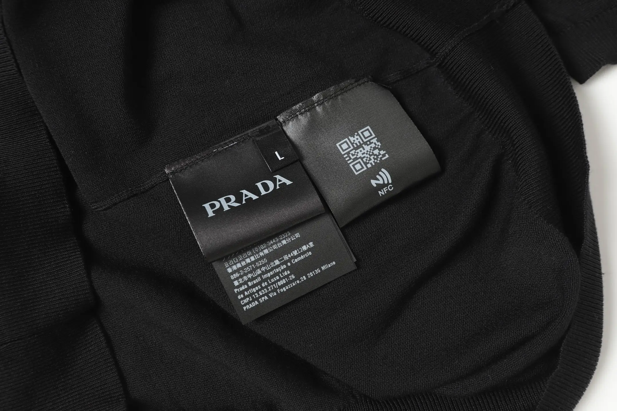 Logo-Embroidered Cashmere-Blend Knit Polo Shirt D10014127 — view 8