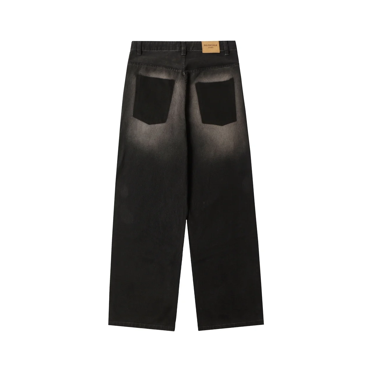 Reversed Pocket Distressed Wide-Leg Jeans D24019935 — view 12