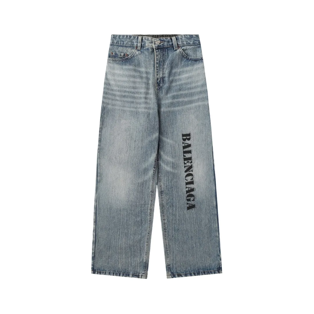 Logo-Print Wide-Leg Hybrid Jeans D23021849