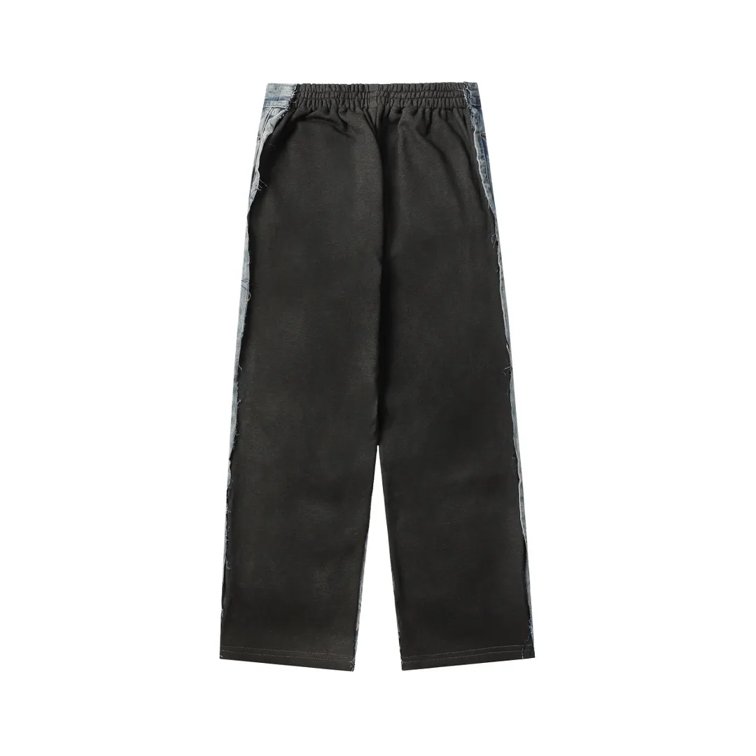 Logo-Print Wide-Leg Hybrid Jeans D23021849 — view 2