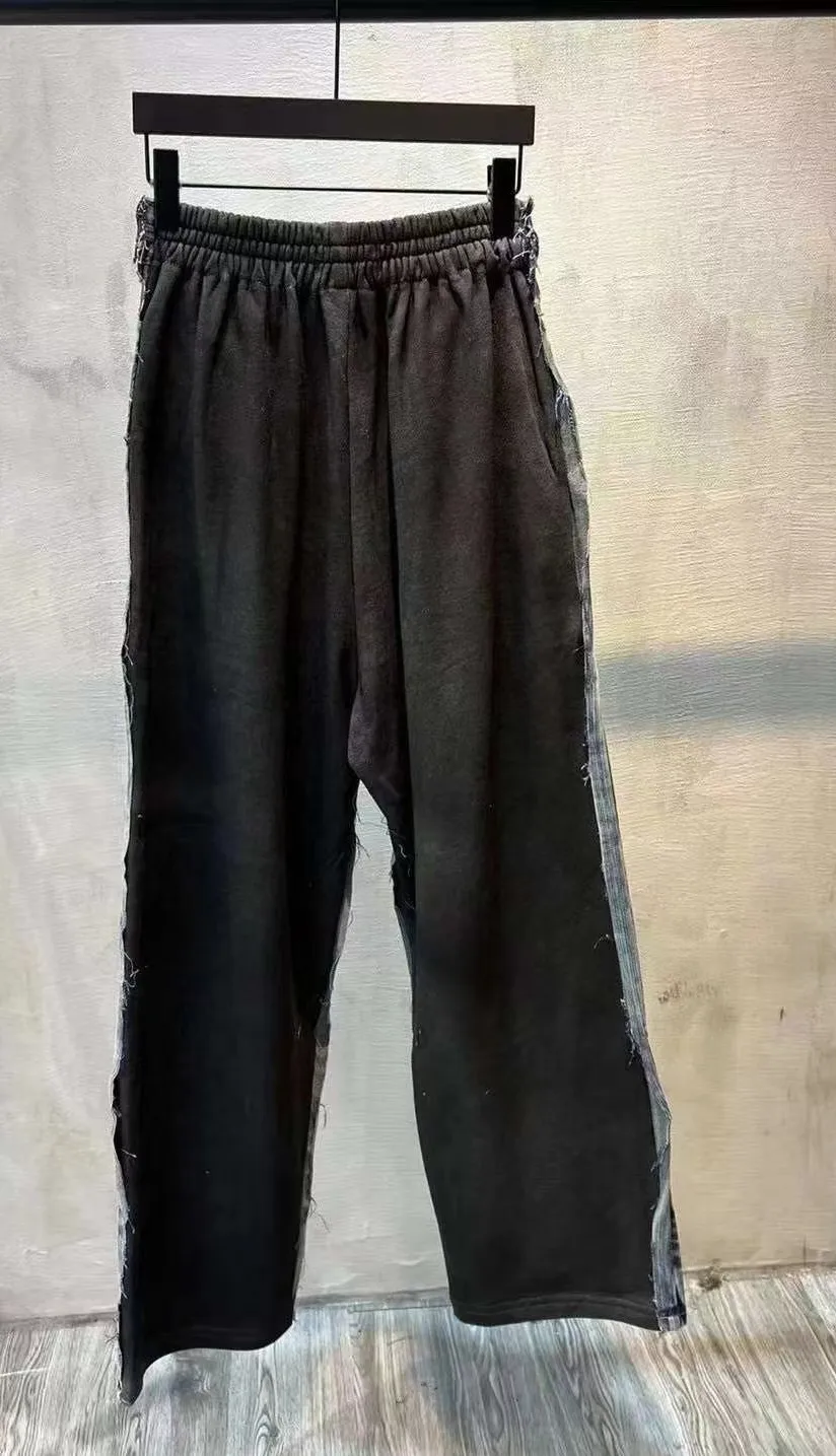 Hybrid Denim and Jersey Wide-Leg Jeans D23021847 — view 2