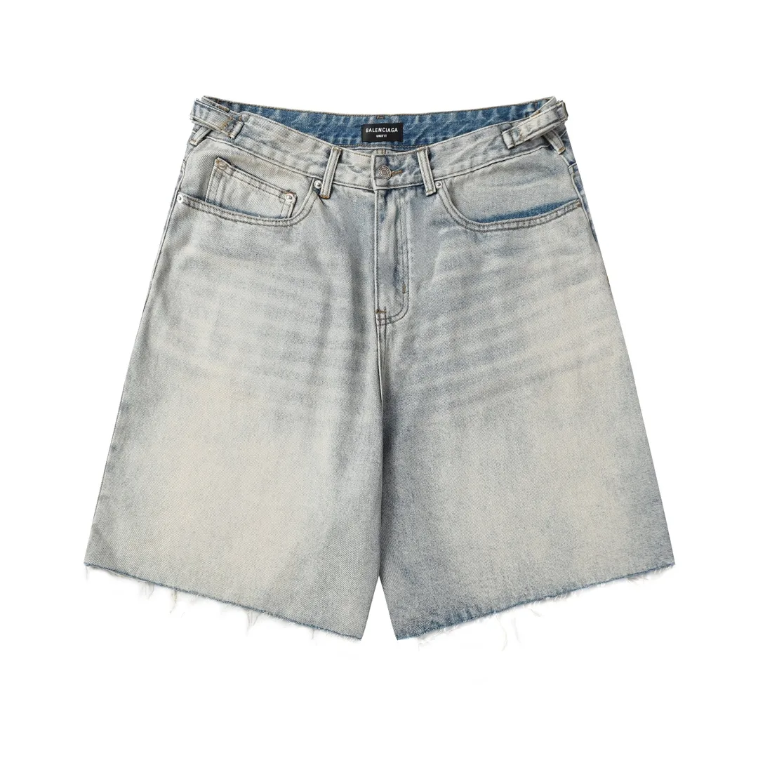 Baggy Washed Denim Shorts D21519929 — view 7