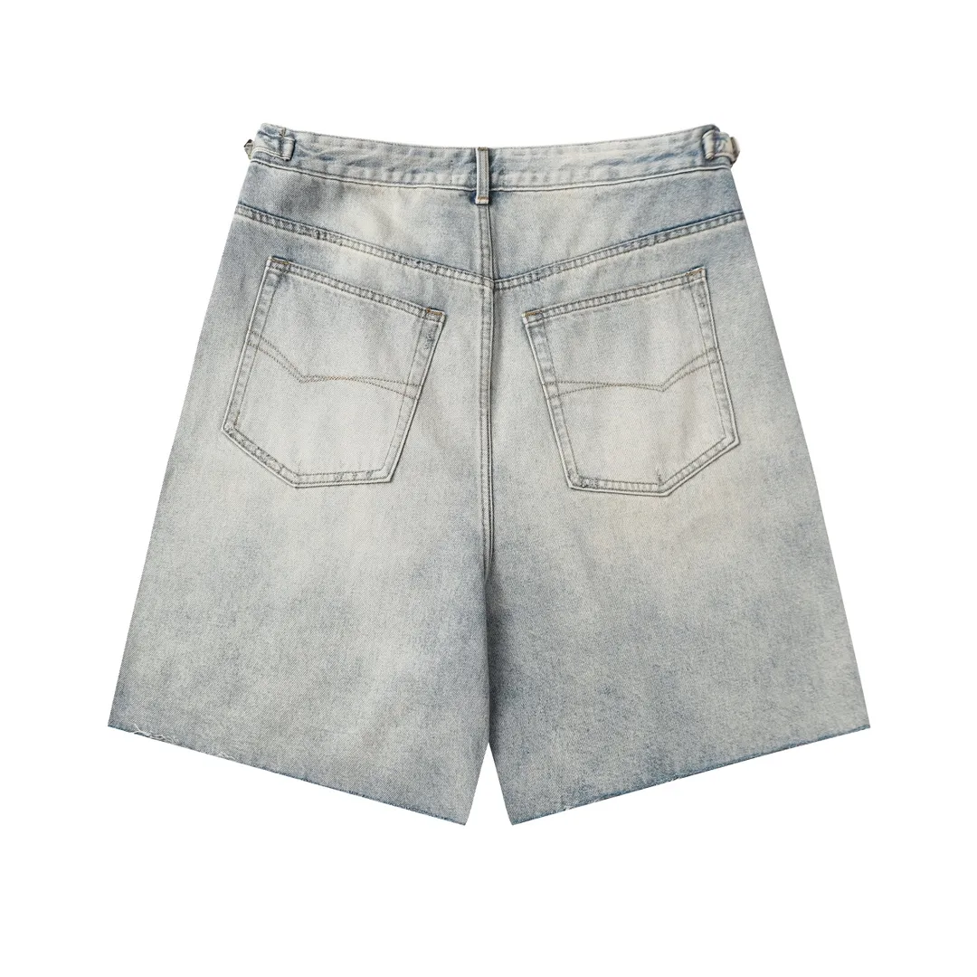 Baggy Washed Denim Shorts D21519929 — view 8