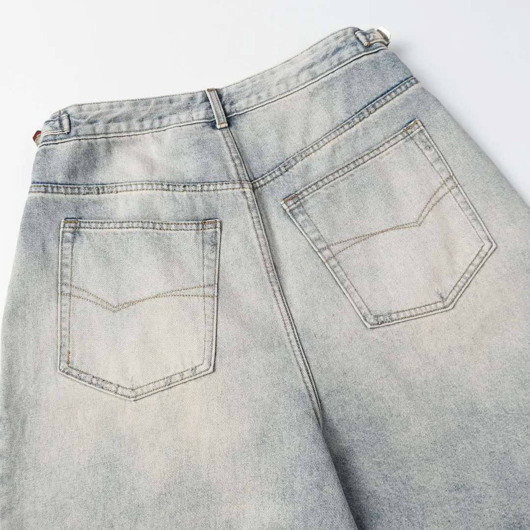 Baggy Washed Denim Shorts D21519929 — view 9