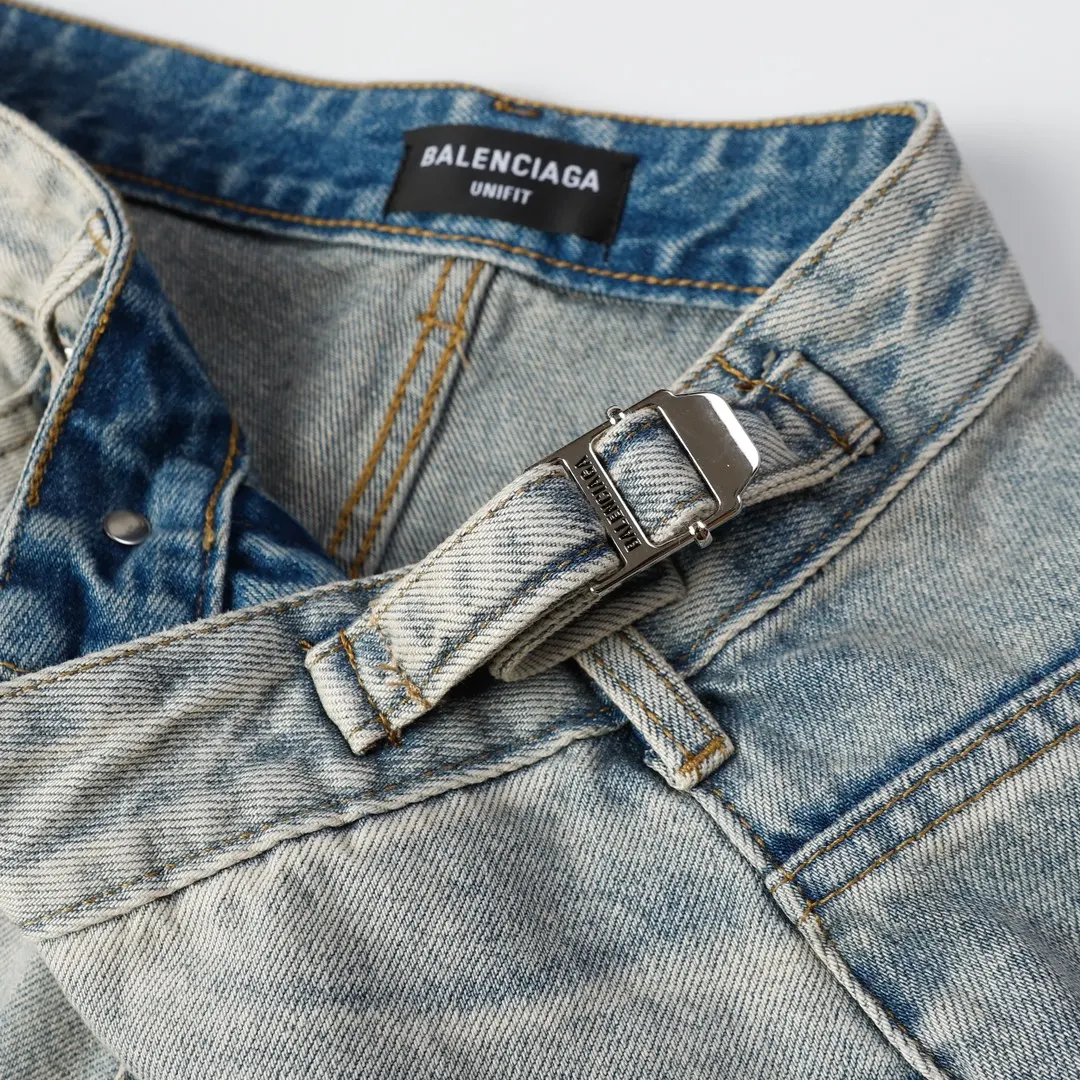 Baggy Washed Denim Shorts D21519929 — view 12