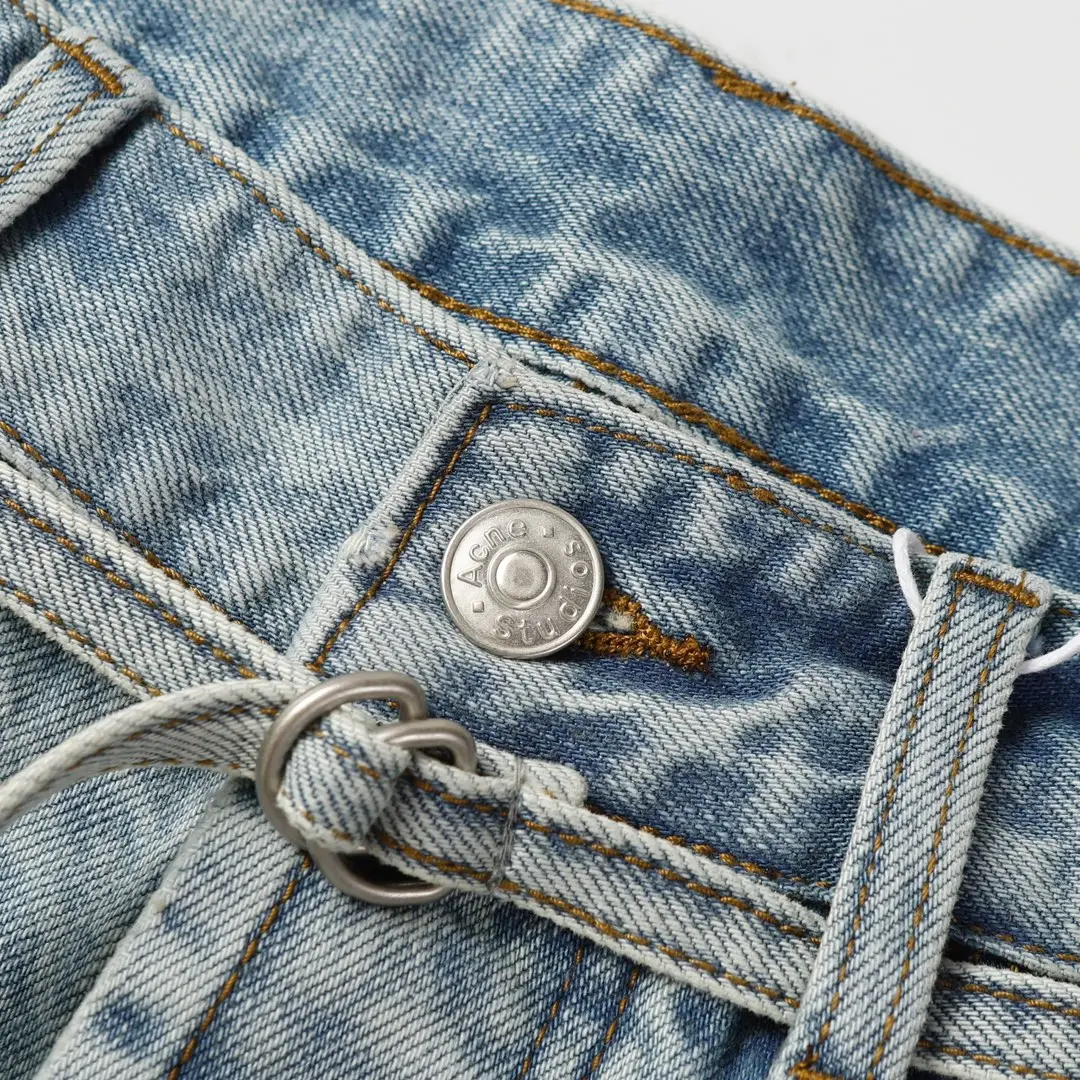 Acne Studios Distressed Paint-Splatter Denim Shorts D22519928 — view 22