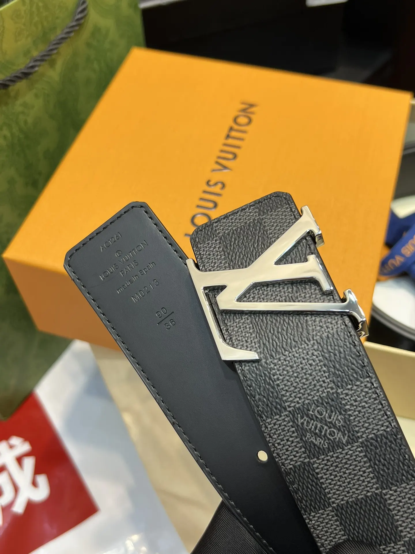 Louis Vuitton Damier Graphite Reversible Belt D30517963 — view 3