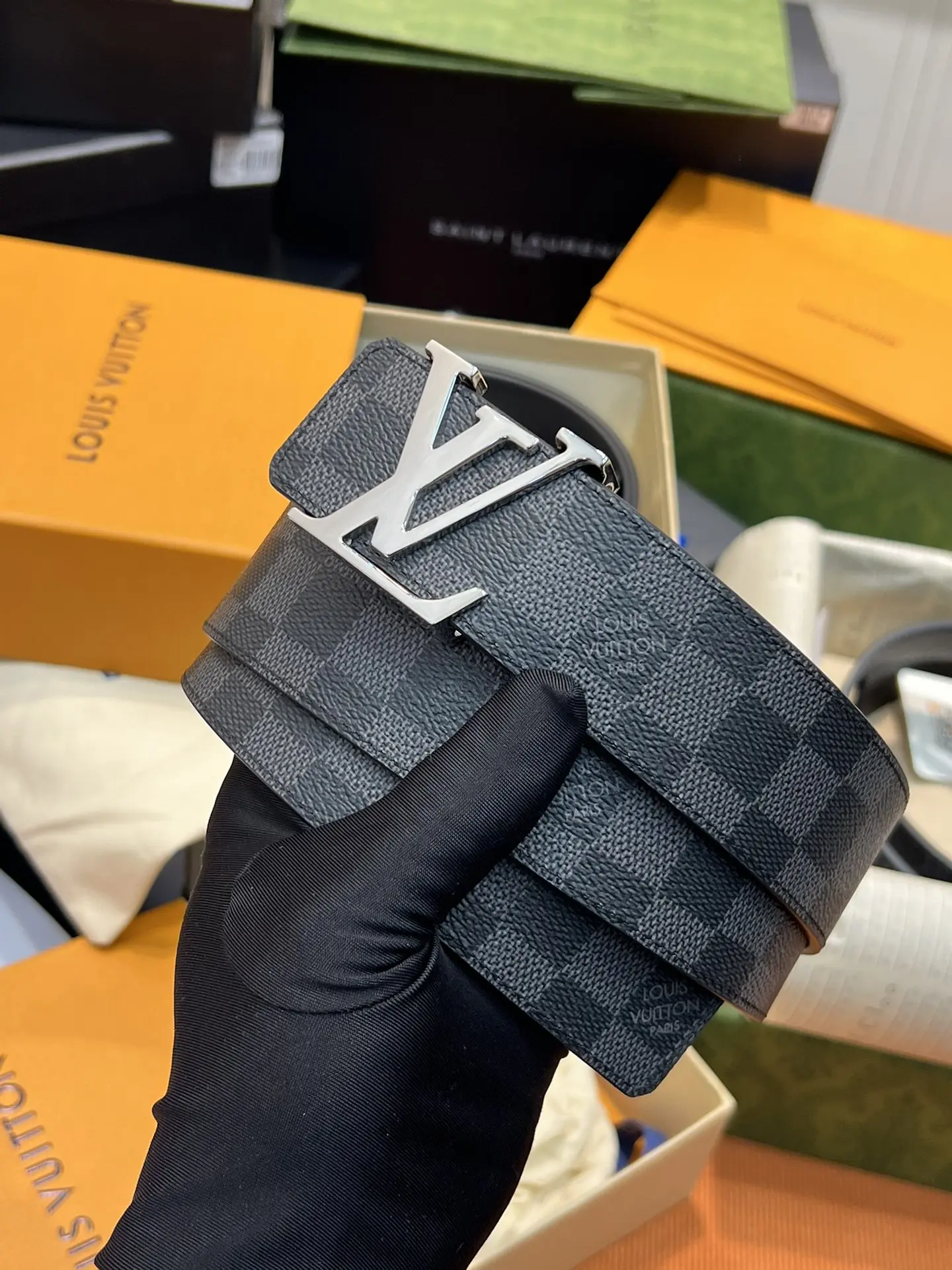 Louis Vuitton Damier Graphite Reversible Belt D30517963 — view 6