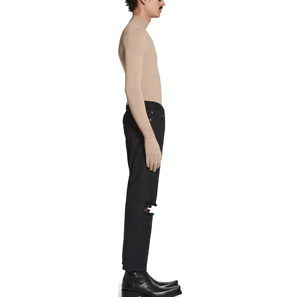 Busted Knee Straight-Leg Jeans D20021846 — view 7