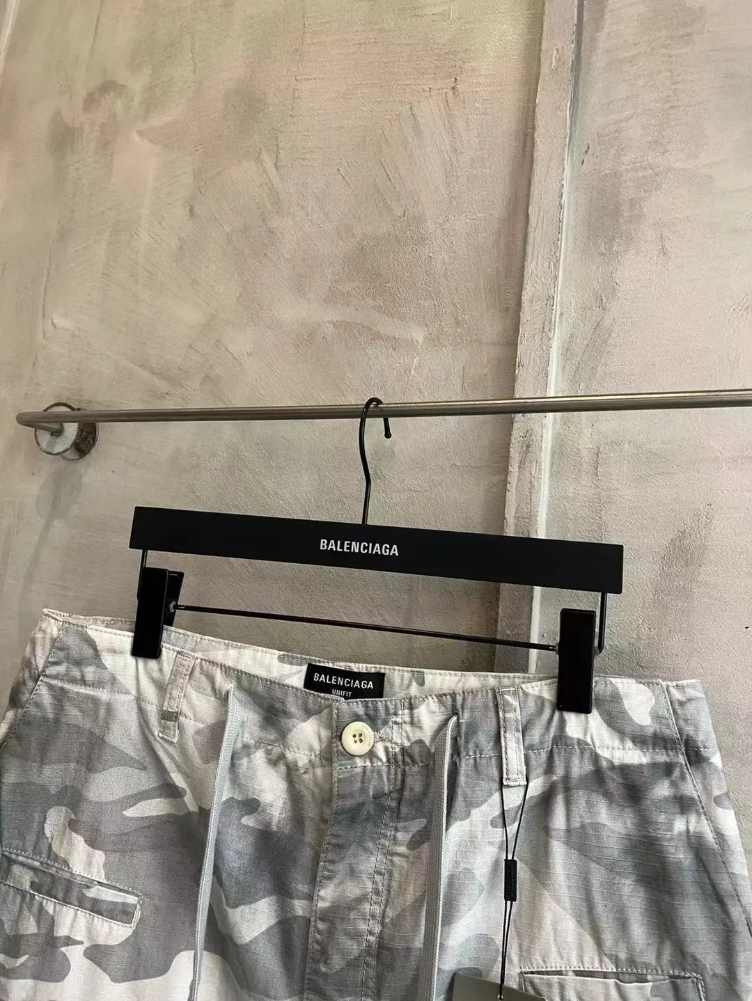 Balenciaga Hand-Painted Camouflage Cargo Trousers D23521845 — view 19