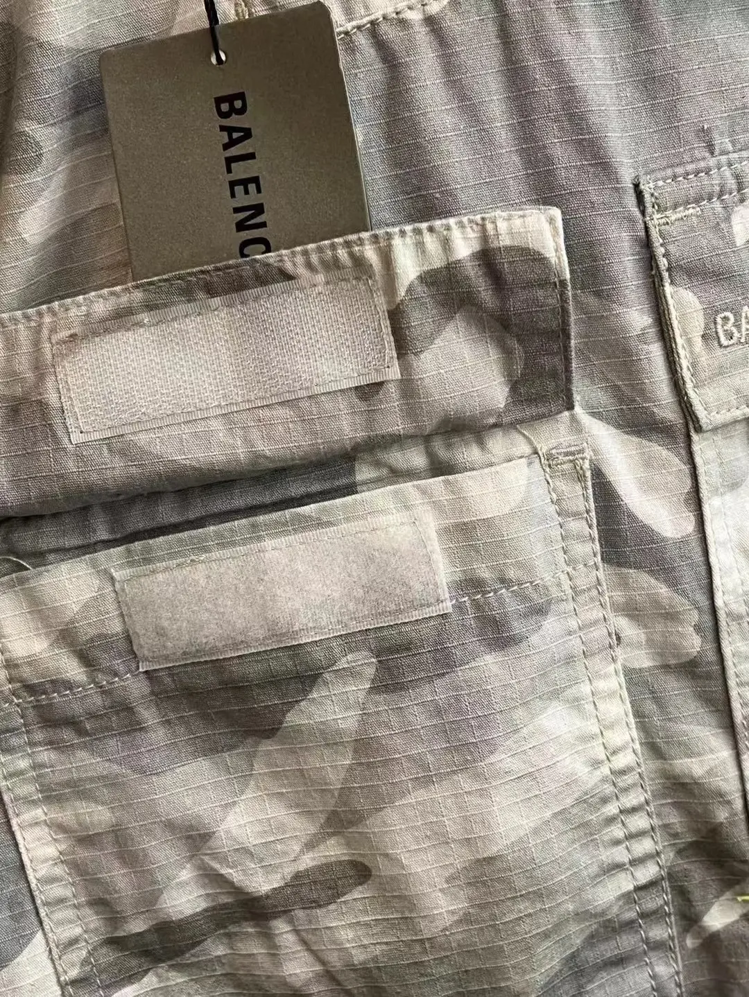 Balenciaga Hand-Painted Camouflage Cargo Trousers D23521845 — view 21