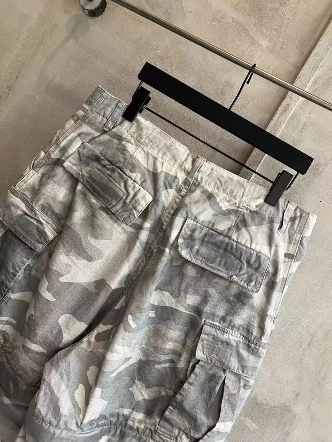 Balenciaga Hand-Painted Camouflage Cargo Trousers D23521845 — view 24