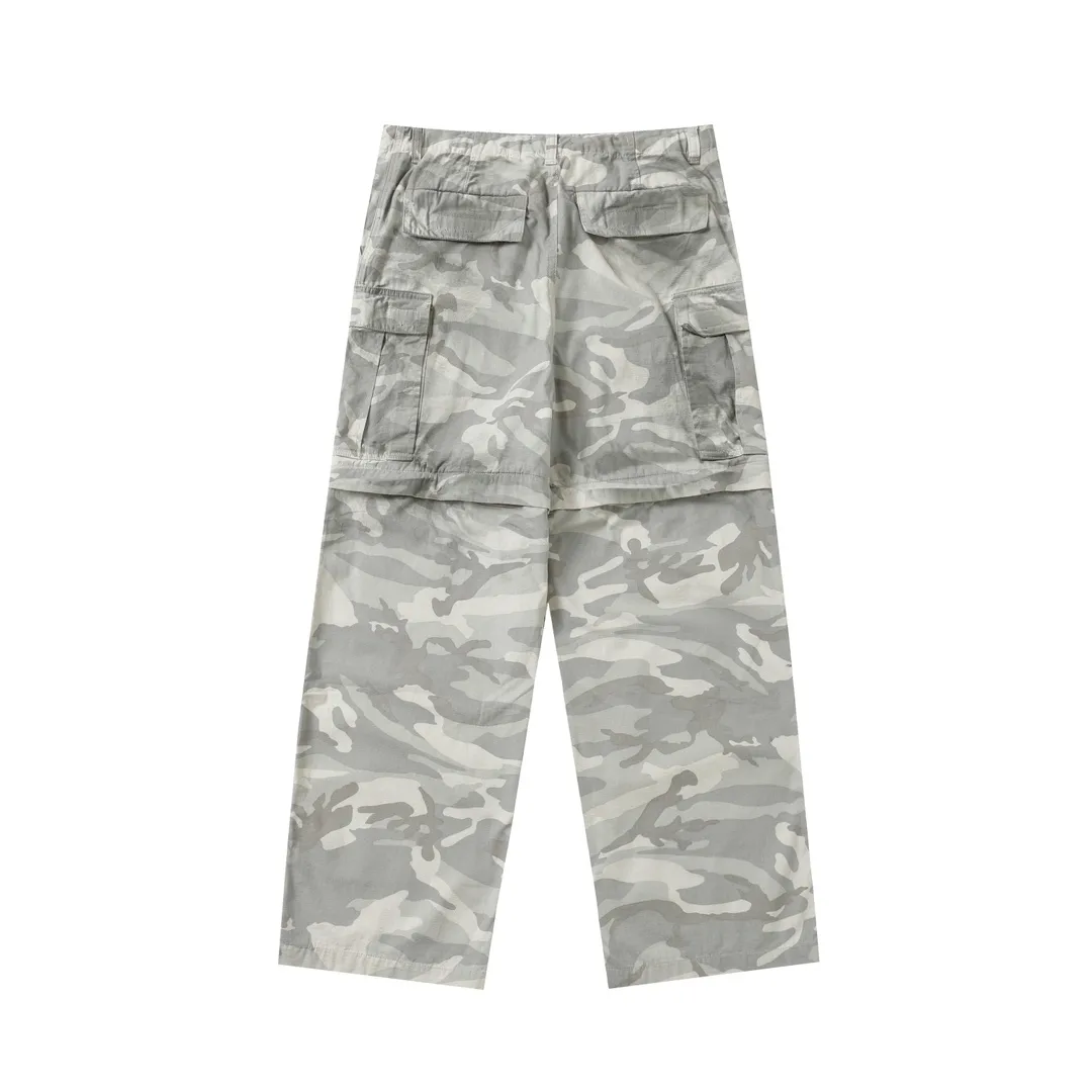 Balenciaga Hand-Painted Camouflage Cargo Trousers D23521845 — view 34