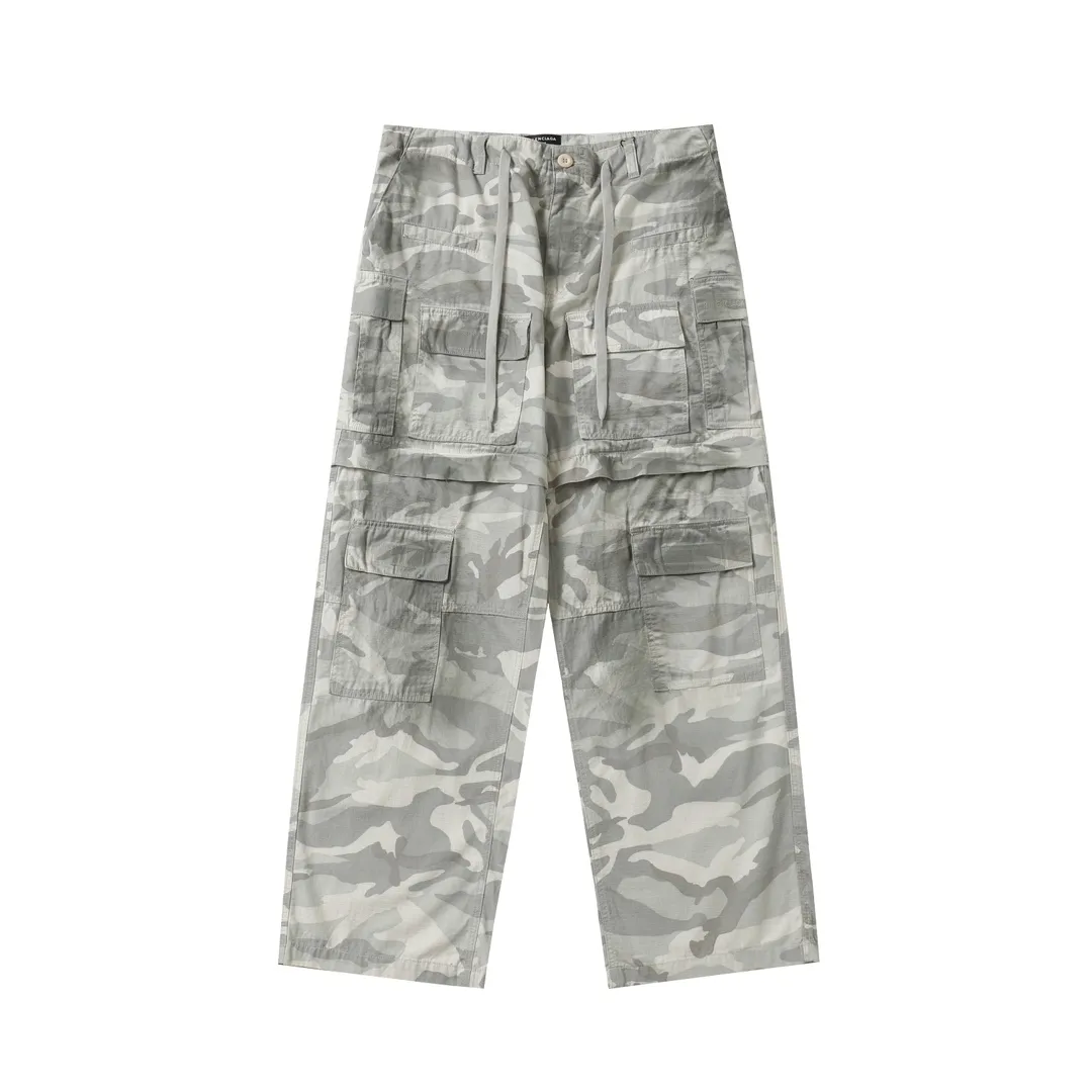 Balenciaga Hand-Painted Camouflage Cargo Trousers D23521845 — view 35
