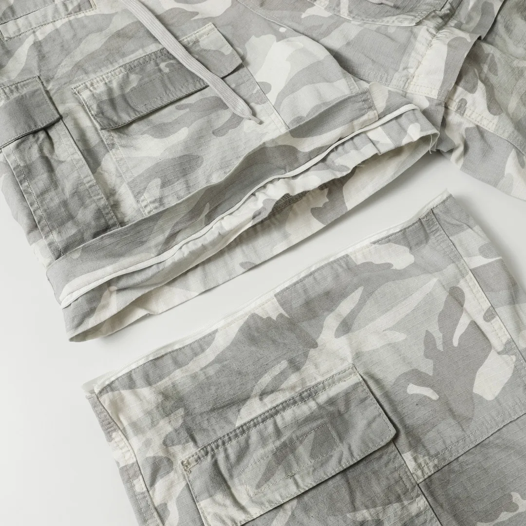 Balenciaga Hand-Painted Camouflage Cargo Trousers D23521845 — view 36