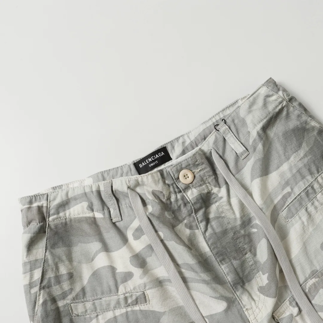 Balenciaga Hand-Painted Camouflage Cargo Trousers D23521845 — view 39