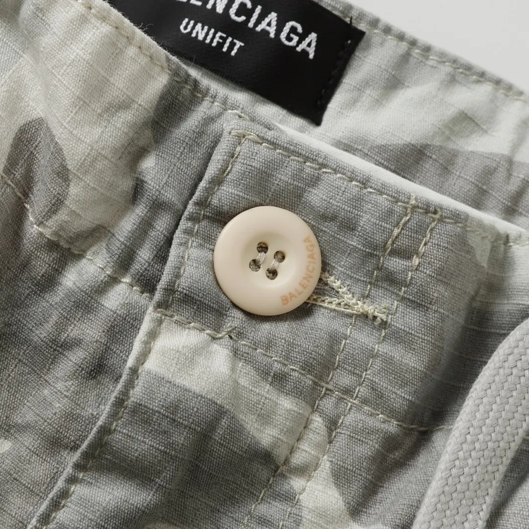 Balenciaga Hand-Painted Camouflage Cargo Trousers D23521845 — view 41